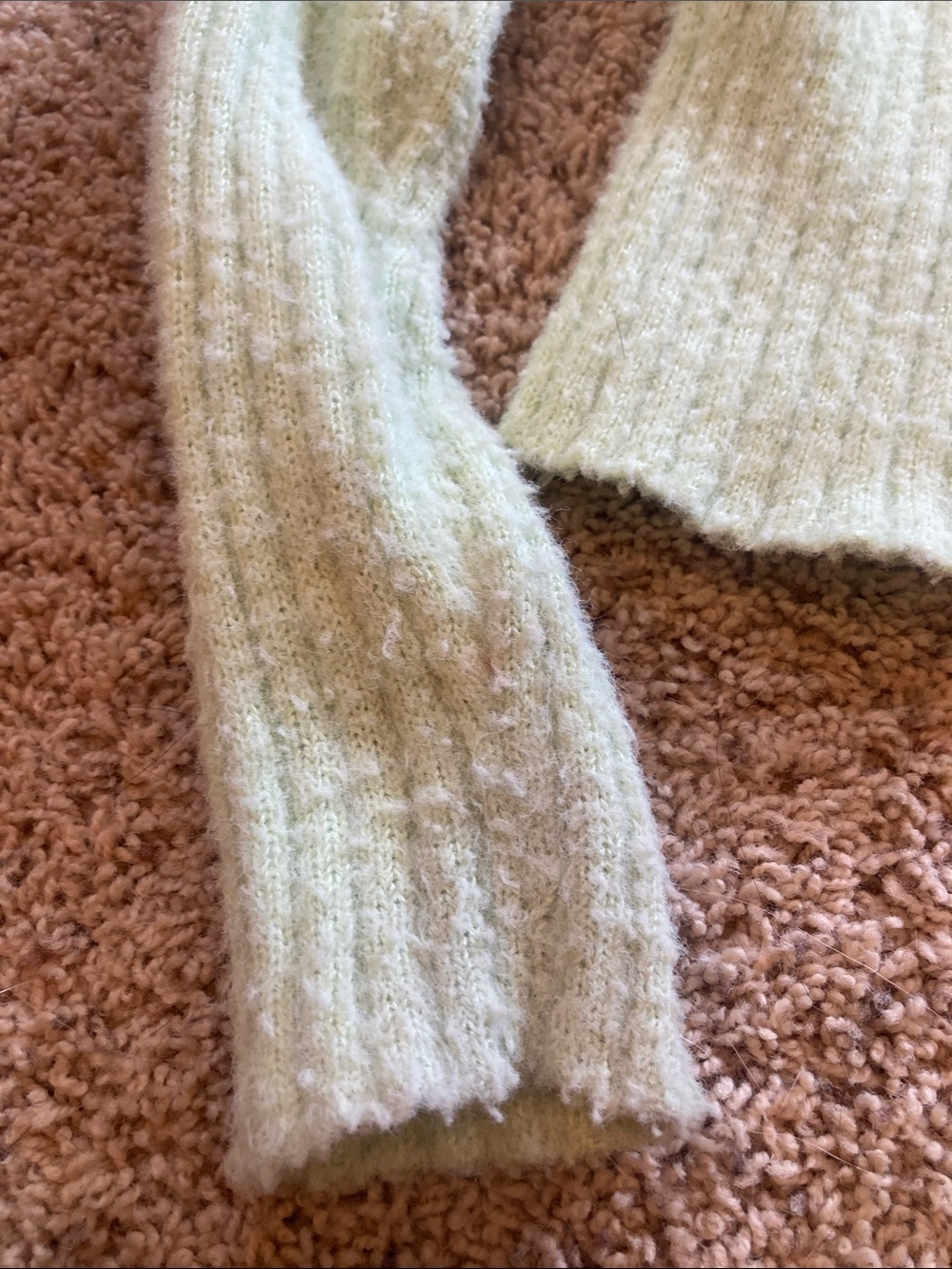 art class Light Sage Cropped Ribbed Button Cardigan - Picture 5 of 6